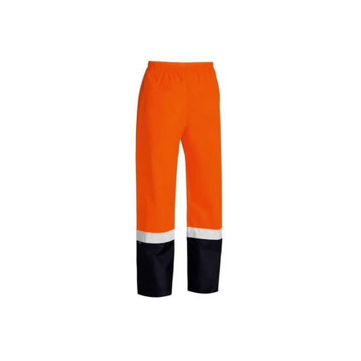 Bisley Waterproof Reflective Taped Two Tone Hi Vis Day Night Shell Rain Pants - Shopica Pty Ltd