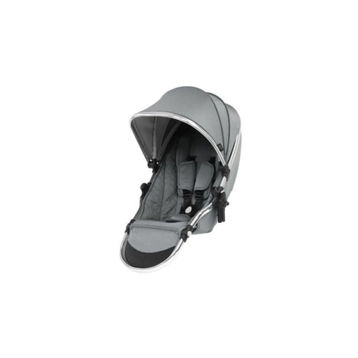 Sleek Love N Care Egg2 Tandem Seat in Monument Grey ensuring comfortable adventures for siblings