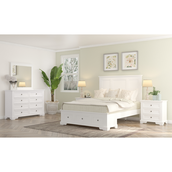 Sala Queen Bed Dresser Mirror & Bedsides-Kit-MKII