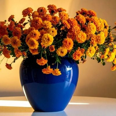 Blue Colour Vase Brings Calm and Balance to Your Home