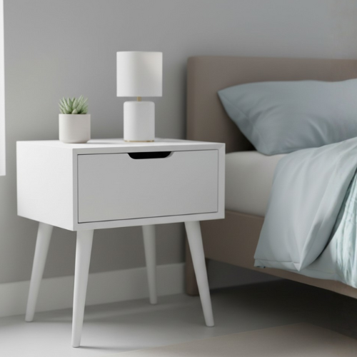 Affordable White Bedside Tables That Match Any Interior Style Without Overcrowding the Space