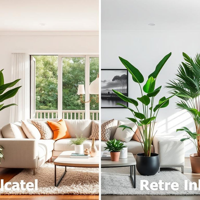 Comparison of artificial and real plants showing the benefits of artificial options in an Australian home setting