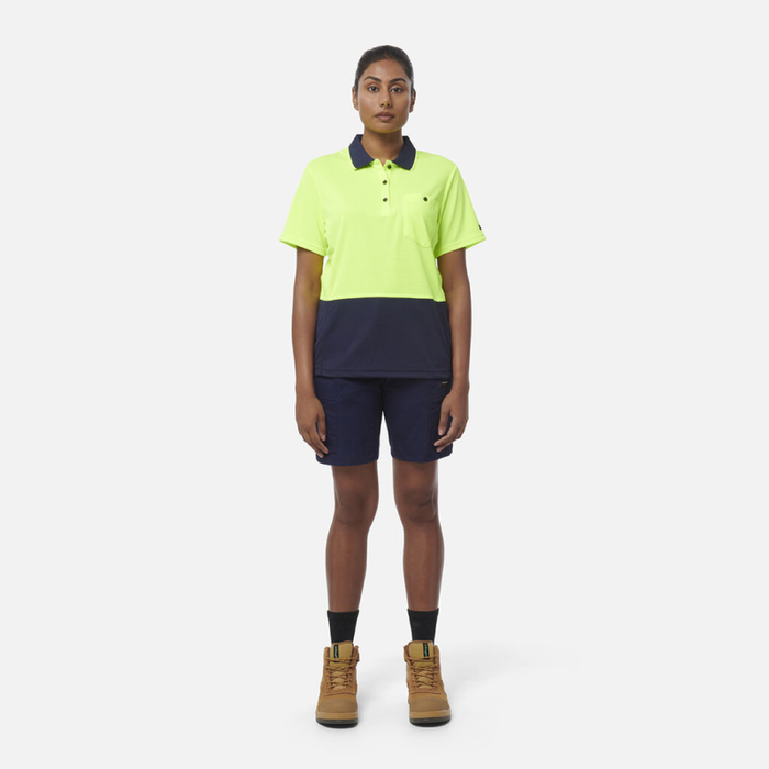 King Gee Women's Workcool Hyperfreeze Spliced Polo Short Sleeve - Shopica Pty Ltd