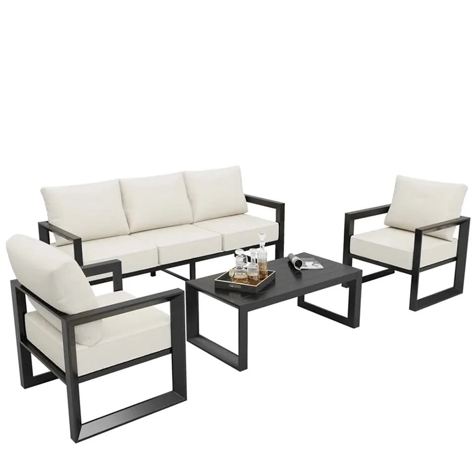 Elegant and modern outdoor lounge table, designed to complement the Urban Oasis Set