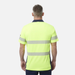 King Gee Men's High Visibility Short Sleeve Polo - Taped Work Cool - Yellow - Orange - Shopica Pty Ltd