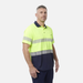 King Gee Men's High Visibility Short Sleeve Polo - Taped Work Cool - Yellow - Orange - Shopica Pty Ltd