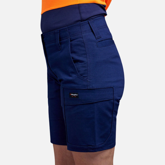 King Gee  Women's  Workcool Pro Shorts - Stretch - Navy - Black - Khaki - Shopica Pty Ltd
