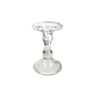 18cm Audrey Glass Candlestick Holder