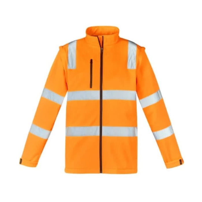 Syzmik Unisex Hi Vis Vic Rail 2 In 1 Softshell Jacket Reflective Tape Day Night - Shopica Pty Ltd