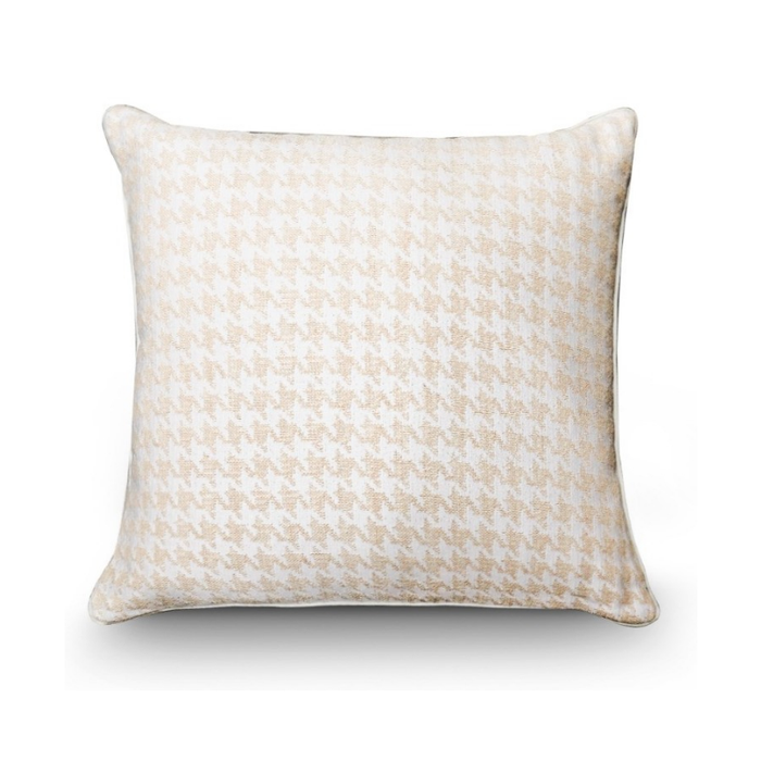 Unveil Sophistication: Houndstooth Print Woven Modern Cushion - Shopica Pty Ltd