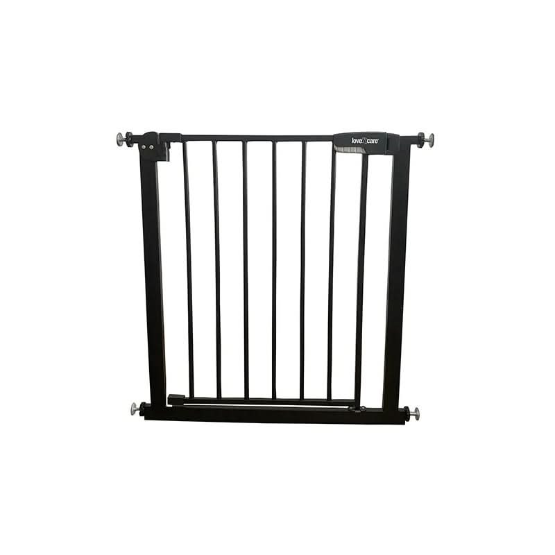 Close-up of the Easy-Close Mechanism on Love N Care Black Safety Gate