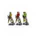 Vibrant Canopy: Macaw on Branch Set of 3 - Shopica Pty Ltd