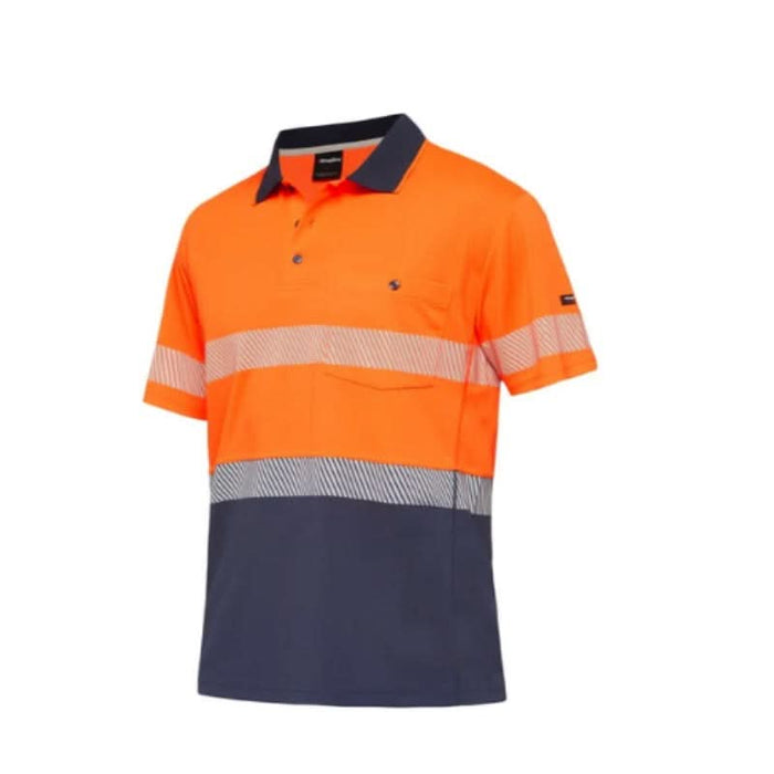 King Gee Workcool Hyperfreeze Spliced Polo Short Sleeve with Segmented Tape - Shopica Pty Ltd
