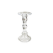 Tall and medium Audrey Glass Candlestick Holders on a mantelpiece, enhancing the modern home décor
