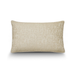 Detail of the plush feather insert providing exceptional comfort in the gold cushion