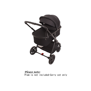 Love N Care Phantom Stroller Black Carry Cot Show Case