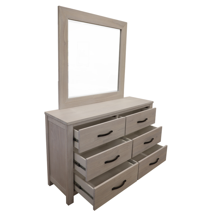 Florida King Bed, Dresser, Mirror & Bedsides-Kit