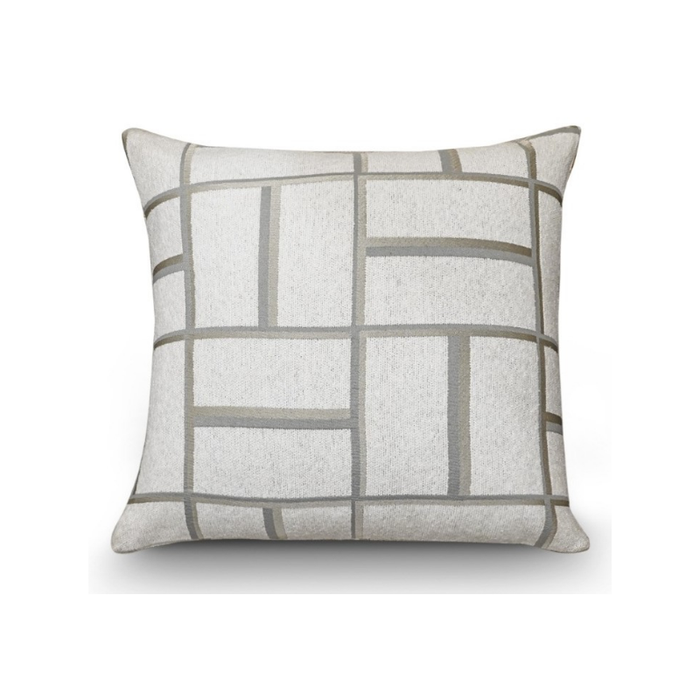 Harvo White And Grey Cushion