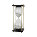 White Sand Hourglass with Black Stand and Gold Pillars - a luxurious union of practicality and splendour