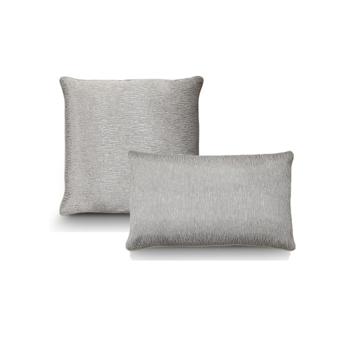 Gold And silver Cotton Modern Elegant Cushion - Duck Feather Insert