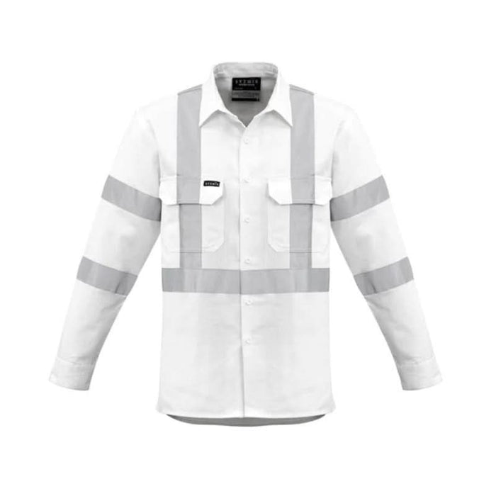 Syzmik Mens Bio Motion X Back Day Night Reflective Tape Long Sleeve Shirt - Shopica Pty Ltd