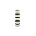 Stylish Black and White Tribal Vase in playful patterns
