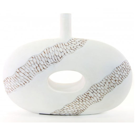 Erika White Vase: Modern Elegance Defined