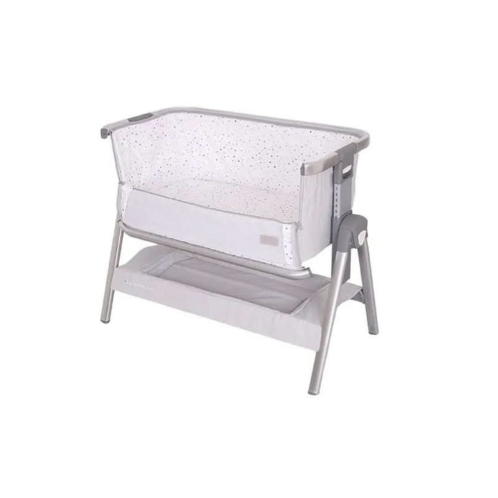 Safe bedside attachment of the Dreamtime Sleeper showing easy-access co-sleeper mode