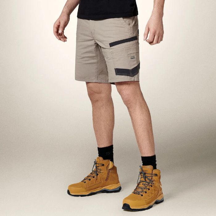 Hard Yakka Raptor Active Mid Length Tradie Work Shorts