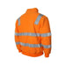 DNC Hi Vis VIC Rail Reflective Taped 1/2 Zip Polar Fleece Jumper - Shopica Pty Ltd