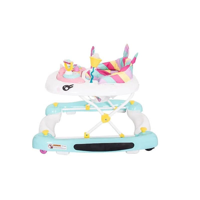 Love N Care Toddler Unicorn Walker effortlessly converts into a rocker, showcasing its 2-in-1 design