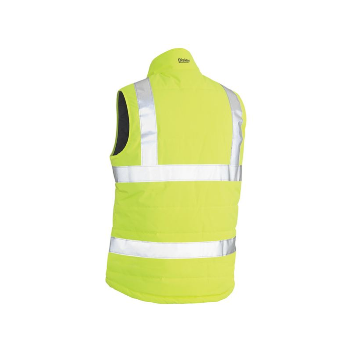 Bisley Hi Vis Reflective Tape 2 Layer Water Resistant Puffer Vest - Shopica Pty Ltd
