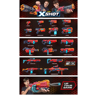 Zuru XSHOT Excel Hurricane Blaster Guns Poster