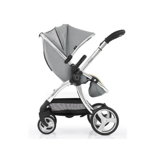 Love N Care Egg2 Stroller in Monument Grey featuring a sleek, adjustable handle and tri-spoke wheel design