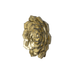 Elegant golden, succulent art piece, perfect for enhancing home decor with a botanical vibe.