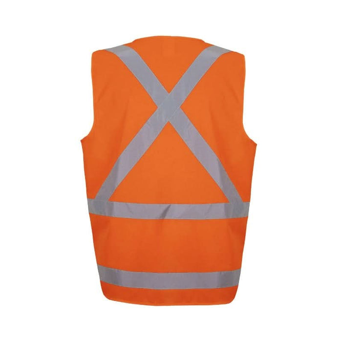 JB's NSW/QLD Rail Day Night Zip X-Back Safety Vest - Shopica Pty Ltd