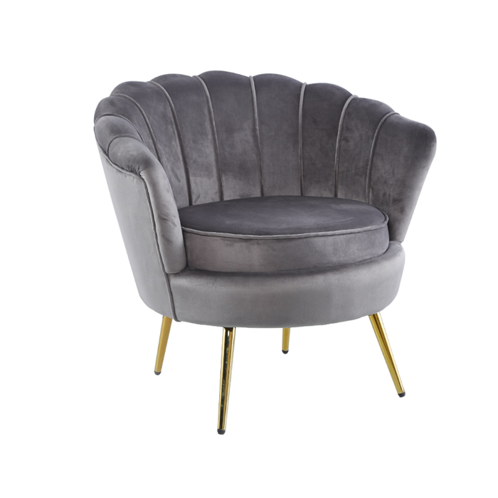 Grey Velvet Sofa  Accent Chair