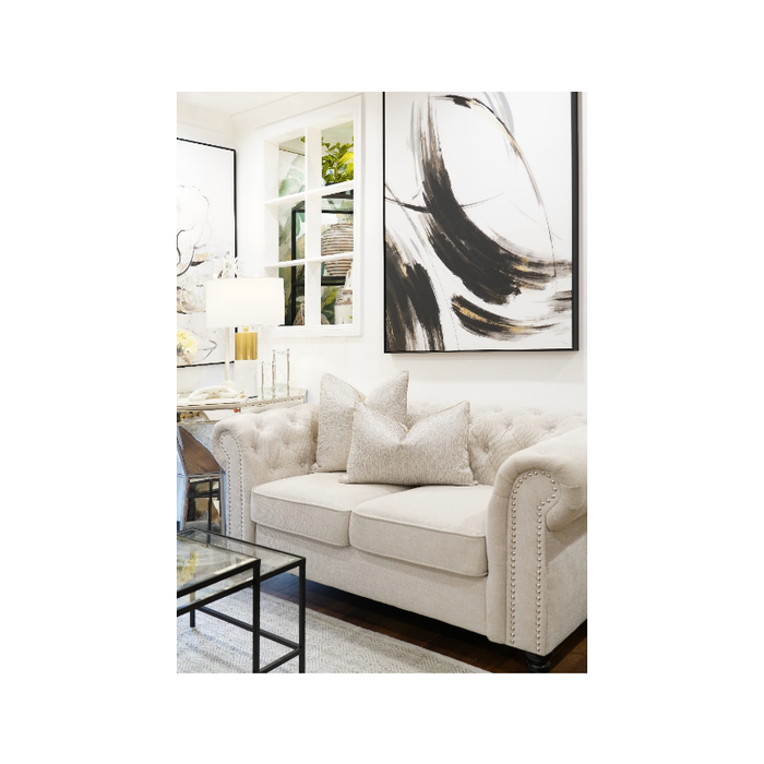 Gold And silver Cotton Modern Elegant Cushion - Shopica Pty Ltd