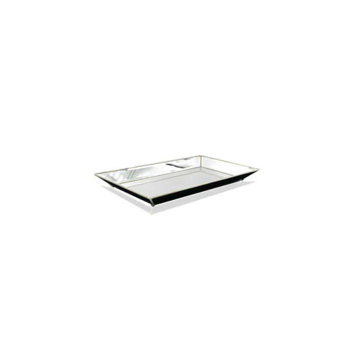 Stylish and functional bevelled mirror tray for modern homes