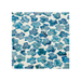 Close-up of the intricate shell pattern on the Sapphire Shores Mosaic Stool