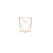 Sleek and sophisticated rose gold photo frame on a cozy bedside table.