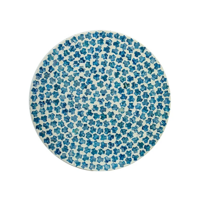 Elegant Mosaic Tile Pattern Table Stool, Perfect Fusion of Function and Art for Home Decor