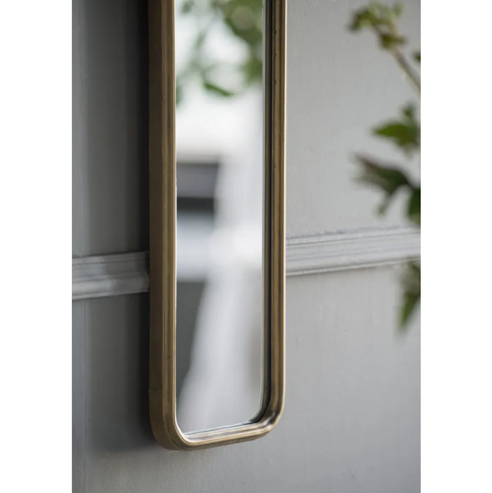 Eternal Elegance Full-Length Mirror: Antique Gold Metal Frame for Every Space - Shopica Pty Ltd