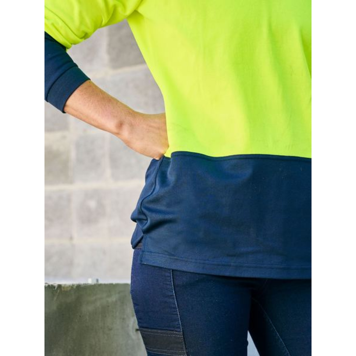 Bisley Women's Hi Vis V-neck Polo - Shopica Pty Ltd
