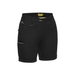 Bisley Womens Stretch Mid Rise Cotton Cuffed Hem Tradie Work Shorts - Shopica Pty Ltd