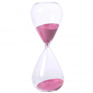 30-Minute Orchid Glass Hourglass