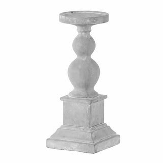 36CM Weathered Stone Baluster Candle Holder