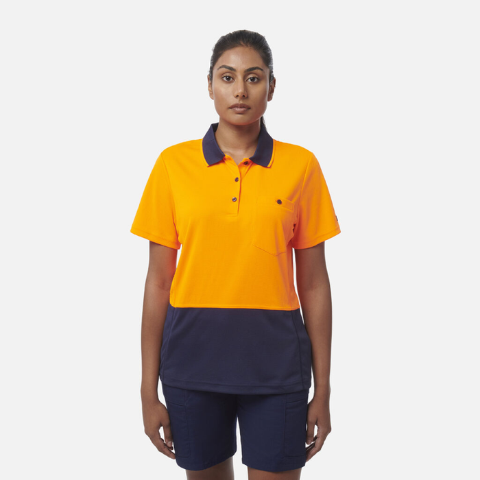 King Gee Women's Workcool Hyperfreeze Spliced Polo Short Sleeve - Shopica Pty Ltd