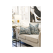 Elegant Contrast: Cream and Blue Modern Pattern Woven Cushion - Shopica Pty Ltd