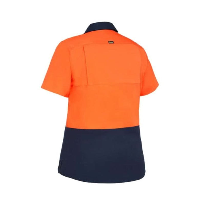 Bisley Women's Cool Lightweight Hi Vis Drill Button Up Tradie Work Shirt - Shopica Pty Ltd